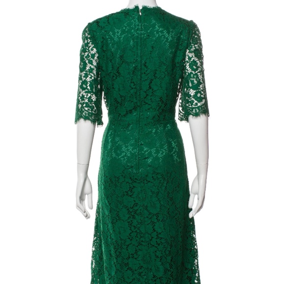 Dolce & Gabbana Dragonfly-Embellished Lace Midi Dress Gorgeous Classic - Picture 5 of 11